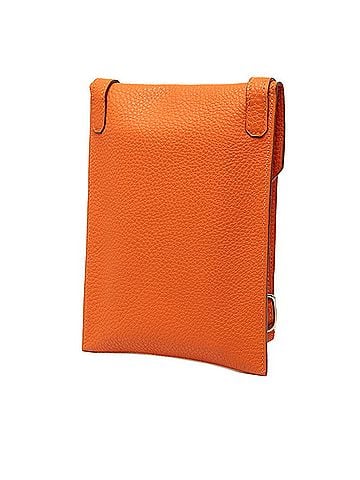 Hermès Hermes Amelie Crossbody Shoulder Bag, Orange Togo Leather, Women's (view 2)