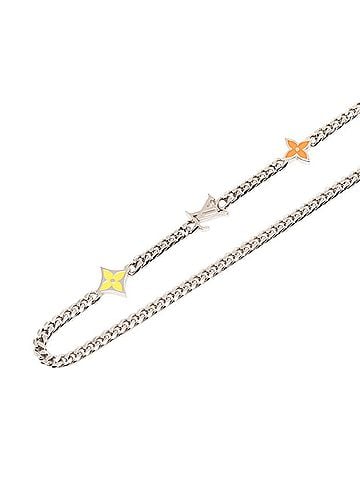 Louis Vuitton Louis Vuitton Monogram Low Chain Long Necklace M01951 Silver Metal Women's LOUIS VUITTON (view 2)