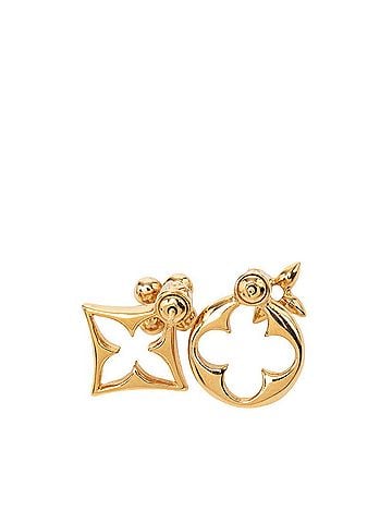 Louis Vuitton Louis Vuitton LV Flowergram Earrings M00770 Gold Plated Women's LOUIS VUITTON (view 2)