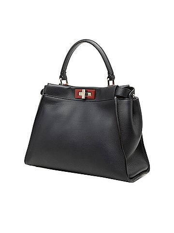 Fendi Fendi Peekaboo Regular Handbag Shoulder Bag 2WAY 8BN290 Navy/Red Leather Women's FENDI (view 2)