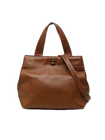 Chanel Chanel Coco Mark Turnlock Handbag Shoulder Bag 2WAY Brown Caviar Leather Women's CHANEL (view 1)