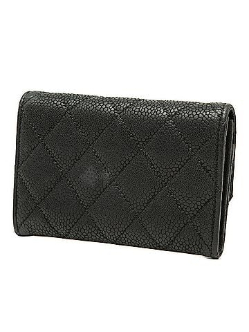 Chanel Chanel Matelassé Coco Mark Business Card Holder/Card Case Wallet/Coin Purse Holder Coin Black Caviar Leather Women's CHANEL (view 2)