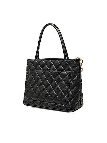Chanel Chanel Matelassé Coco Mark Reissue Tote Bag, Handbag, Black Caviar Leather, Women's CHANEL (view 2)