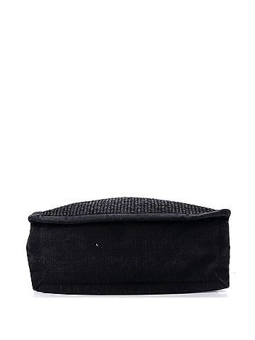 Saint Laurent Rive Gauche Shopper Tote Raffia with Canvas Small (view 2)