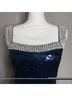 Cache 100% Polyester Blue Cocktail Dress Size 6 - photo 7