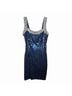 Cache 100% Polyester Blue Cocktail Dress Size 6 - photo 12