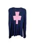 Wildfox Solid Blue Pink Cardigan Size M - photo 6