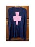 Wildfox Solid Blue Pink Cardigan Size M - photo 7