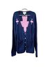 Wildfox Solid Blue Pink Cardigan Size M - photo 4