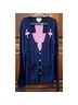 Wildfox Solid Blue Pink Cardigan Size M - photo 8