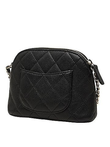Chanel Chanel Coco Mark Matelassé Classic Chain Shoulder Bag Pochette Black Gold Hardware Caviar Leather Women's CHANEL (view 2)