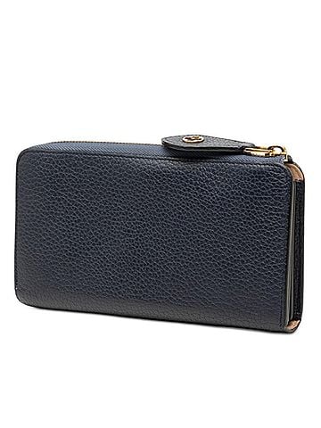 Louis Vuitton Louis Vuitton Portefeuille Comet L-shaped Zipper Long Wallet M68582 Blue Marine Navy Taurillon Leather Women's LOUIS VUITTON (view 2)