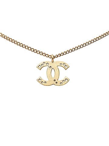Chanel Chanel Coco Mark Chain Pendant Necklace, 01P Engraving, Gold Plated, Women's. (view 1)
