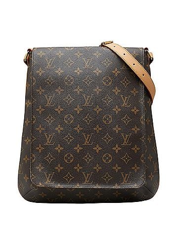 Louis Vuitton Louis Vuitton Monogram Musette Crossbody Shoulder Bag M51256 Brown Leather Women's LOUIS VUITTON (view 1)