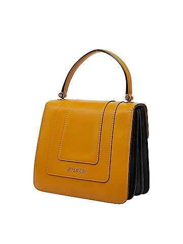 Bvlgari Bvlgari Bulgari Serpenti Forever handbag, brown leather, women's. (view 2)