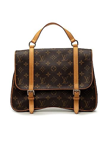Louis Vuitton Louis Vuitton Monogram Marelle Sac aux Handbag M51158 Brown Leather Women's LOUIS VUITTON (view 1)