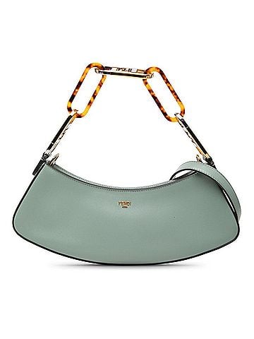 Fendi Fendi Auroch Swing Handbag One Shoulder 8BS068 Green Leather Women's FENDI (view 1)
