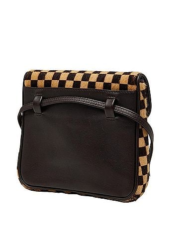 Louis Vuitton Louis Vuitton Damier Sauvage Gazelle Pochette Crossbody Shoulder Bag M92130 Brown Beige Calfskin Leather Women's LOUIS VUITTON (view 2)