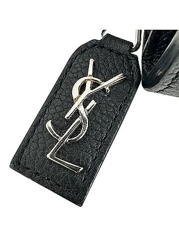 Saint Laurent Saint Laurent Rive Gauche Zip Around Compact Wallet in Black Leather (view 2)