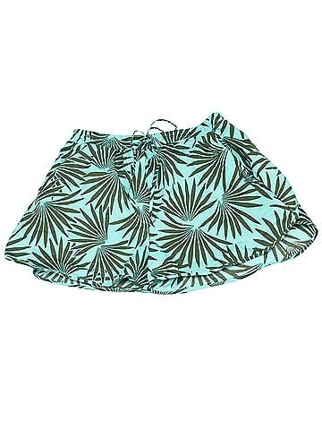 Diane von Furstenberg Diane Von Furstenberg Tropical Print Shorts in Green and Black Cotton (view 1)