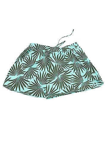 Diane von Furstenberg Diane Von Furstenberg Tropical Print Shorts in Green and Black Cotton (view 2)