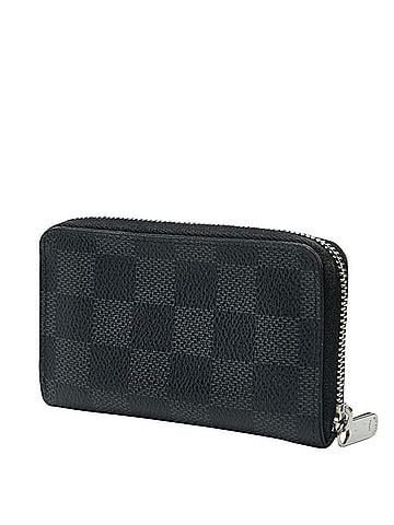 Louis Vuitton Louis Vuitton Damier Graphite Zippy Coin Purse Wallet/Coin Case N63076 Black Leather Men's LOUIS VUITTON (view 2)