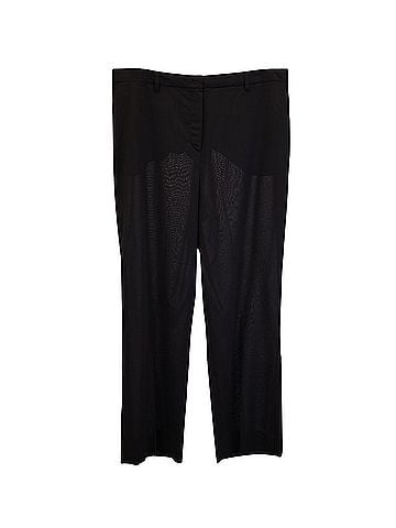 AKRIS Akris Straight-leg Trousers in Dark Brown Wool (view 1)