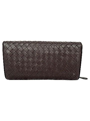 Bottega Veneta Bottega Veneta Intrecciato Continental Wallet in Brown Leather (view 2)