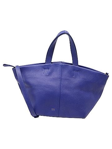 Mansur Gavriel Mansur Gavriel Tulipano Tote Bag in Blue Calf Leather (view 1)