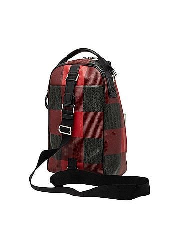 Dior Homme Dior Homme Check Body Bag Shoulder Red Black Leather Women's DIOR HOMME (view 2)