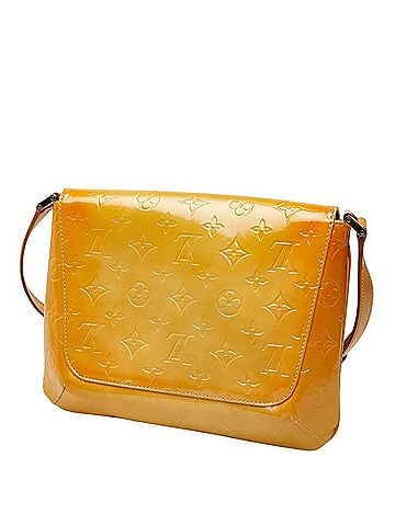Louis Vuitton Louis Vuitton Monogram Vernis Thompson Street Shoulder Bag M91123 Jaune Yellow Patent Leather Women's LOUIS VUITTON (view 2)