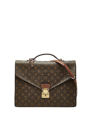 Louis Vuitton Louis Vuitton Monogram Portedocuments Bandoulière Handbag Business Bag Shoulder 2WAY M53338 Brown Leather Men's LOUIS VUITTON (view 1)