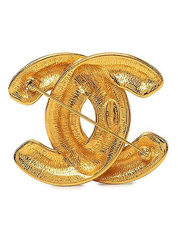 Chanel Chanel Coco Mark Vintage Logo Brooch Gold Plated Women's CHANEL (view 2)