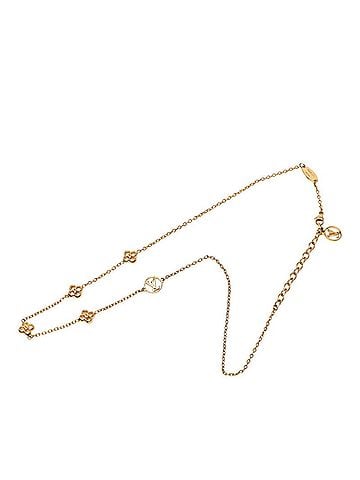 Louis Vuitton Louis Vuitton Monogram Flowerful Necklace M68125 Gold Plated Women's LOUIS VUITTON (view 2)