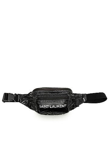 Saint Laurent Saint Laurent NUXX Waist Bag/Body Bag, Black Nylon/Polyamide, Women's. (view 1)