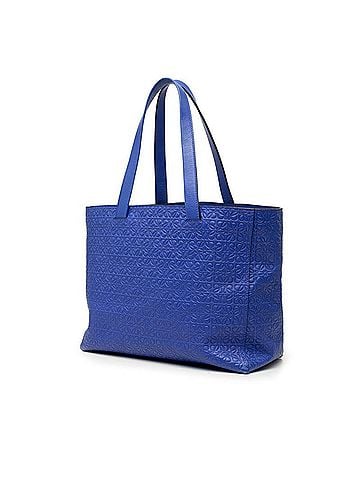 Loewe Loewe Repeat Anagram East West Tote Bag Shoulder Blue Leather Women's LOEWE (view 2)