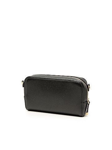 Christian Dior Christian Dior Dior Calo Double Pouch CD Logo Handbag Shoulder Bag 2WAY Black Leather Women's (view 2)