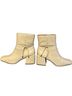 Journee Collection White Ankle Boots Size 11 - photo 2