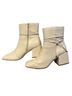 Journee Collection White Ankle Boots Size 11 - photo 1