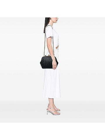 Chanel Paris Rome Quilted Calfskin Colosseum Lock Frame Bowling Bag (view 2)
