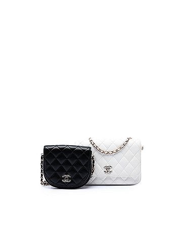 Chanel CC Quilted Lambskin Side Packs Flap (view 1)