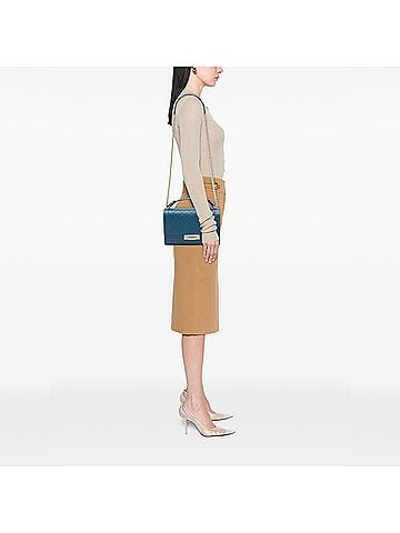 Chanel Medium Quilted Grained Calfskin Label Click Top Handle Flap (view 2)
