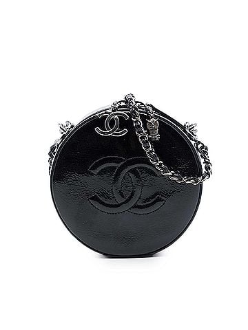 Chanel CC Patent Round as Earth Bag (view 1)