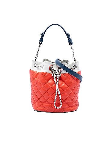 Chanel CC Multicolor Quilted Lambskin Cuba Drawstring Bucket Bag (view 1)