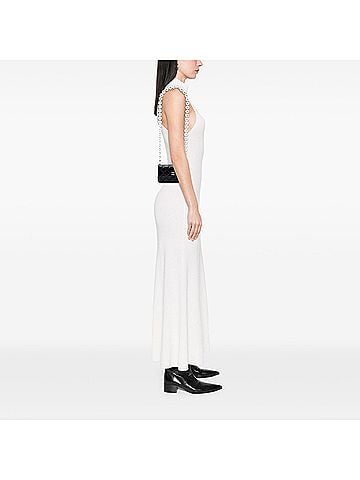 Chanel Quilted Lambskin Maxi Pearls Clutch With Chain (view 2)