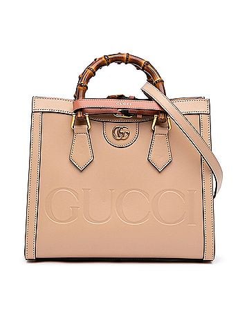 Gucci Medium Calfskin Bamboo Diana Satchel (view 1)