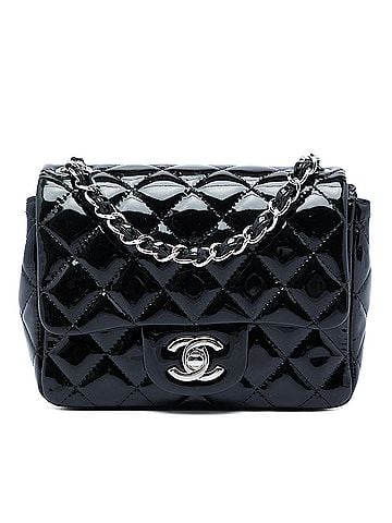 Chanel Mini Square Classic Patent Single Flap (view 1)