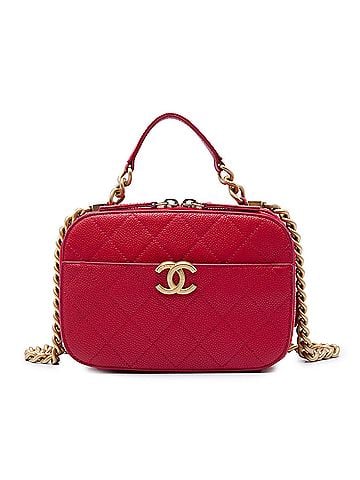 Chanel Small CC Quilted Caviar Top Handle Camera Bag (view 1)