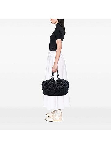 Chanel Extra Large Quilted Denim Stretch Spirit Cabas Tote (view 2)