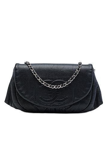 Chanel CC Caviar Half Moon Wallet on Chain (view 1)